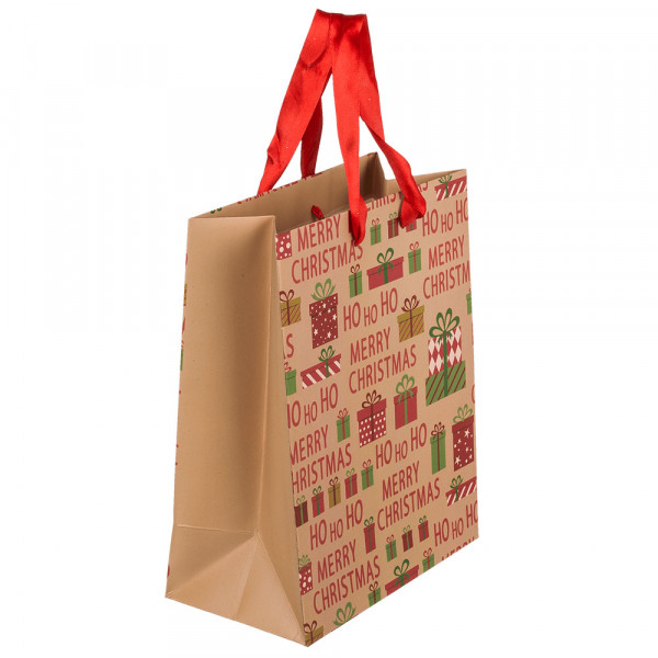 Paper Gift Bag "Ho Ho Ho" (26x10x32cm) Paper Gift Bag "Ho Ho Ho" (26x10x32cm)