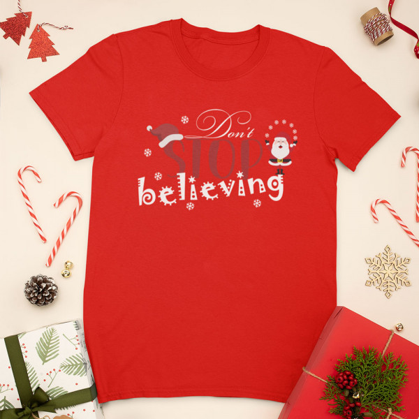 T-shirt "Don't stop believing"