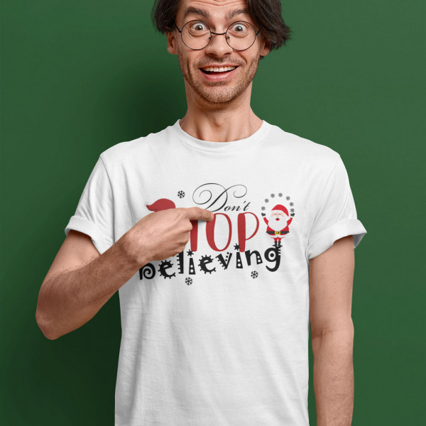T-shirt "Don't stop believing"