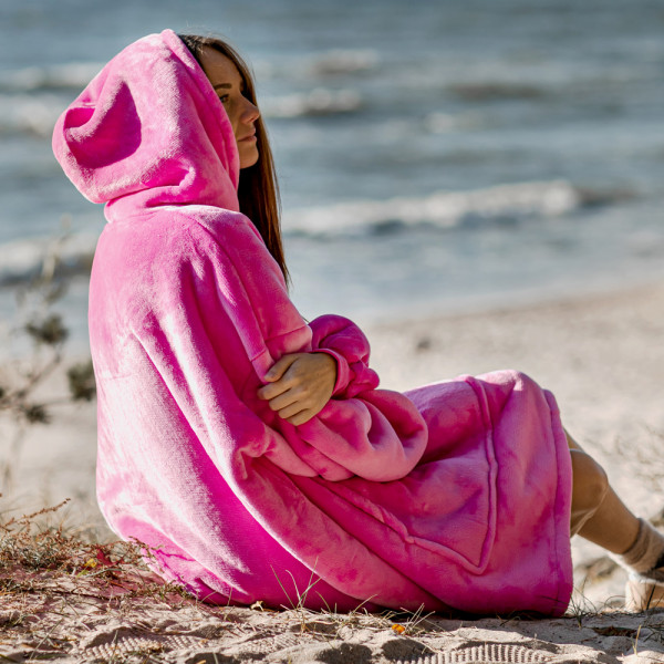 BARAMOOR sweatshirt-blanket "Hot pink"