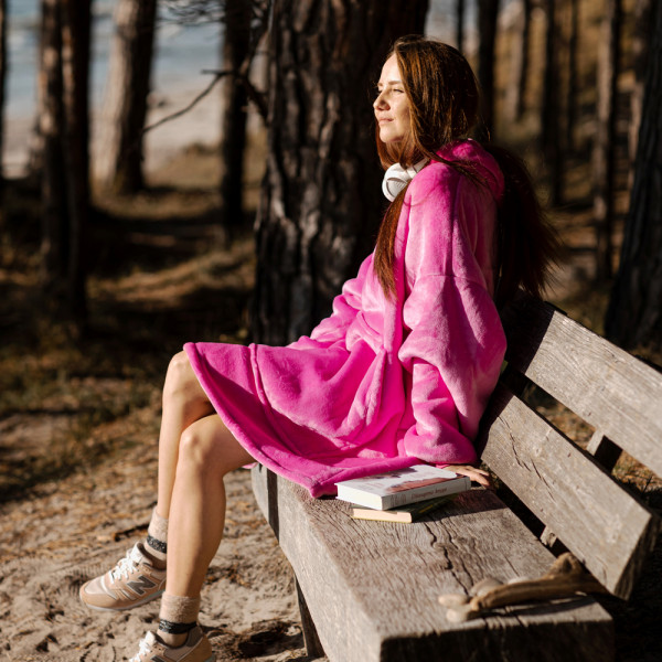 BARAMOOR sweatshirt-blanket "Hot pink"