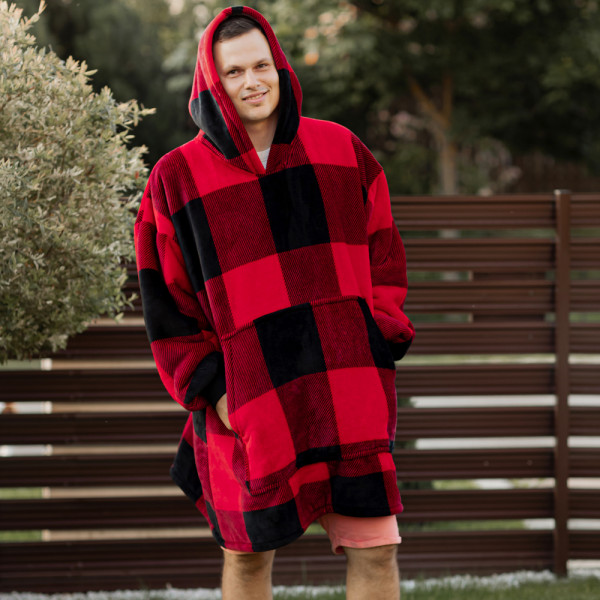 BARAMOOR sweatshirt-blanket "Large lattice"