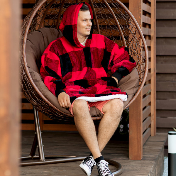 BARAMOOR sweatshirt-blanket "Large lattice"