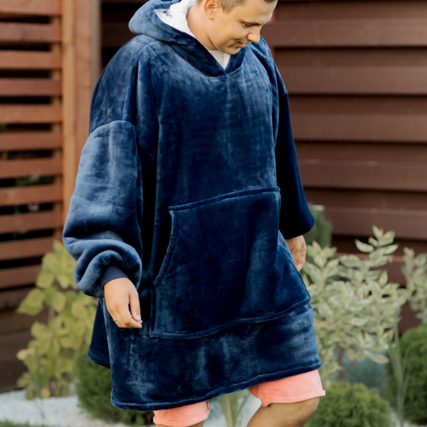 BARAMOOR sweatshirt-blanket "Navy Blue"