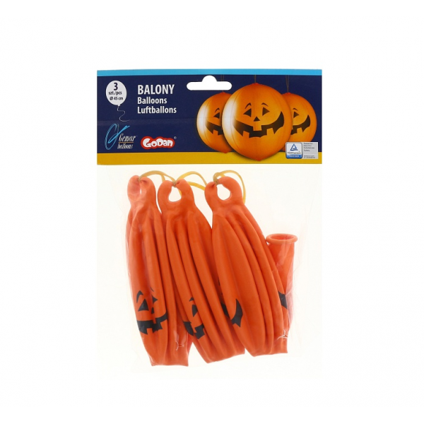Premium Balloons "Halloween Pumpkin" (3 pcs.) Premium Balloons "Halloween Pumpkin" (3 pcs.)