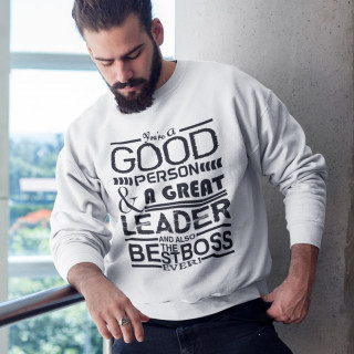 Sweatshirt "A Great Leader" (without hood)
