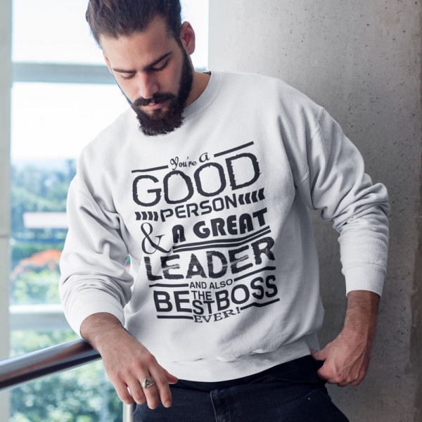 Sweatshirt "A Great Leader" (without hood)