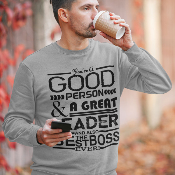Sweatshirt "A Great Leader" (without hood)