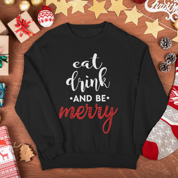 Sweatshirt "Be merry" (without hood) Sweatshirt "Be merry" (without hood)