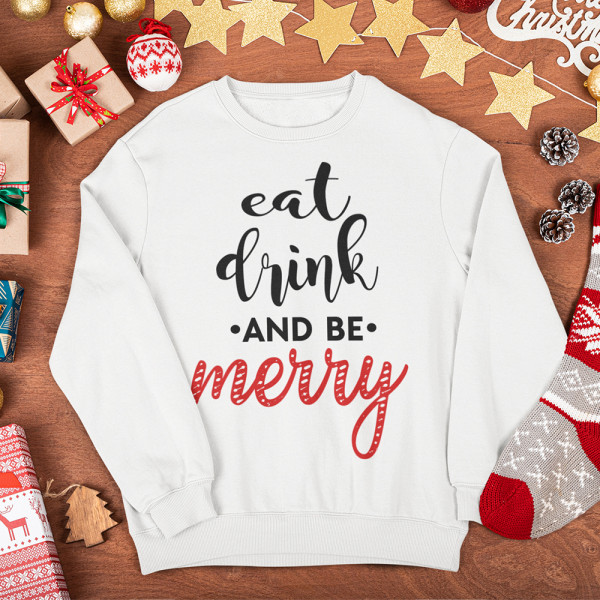 Sweatshirt "Be merry" (without hood) Sweatshirt "Be merry" (without hood)