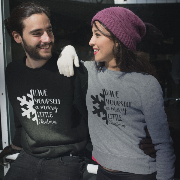 Sweatshirt set "Have yourself a merry little Christmas" (without hood) Sweatshirt set "Have yourself a merry little Christmas" (without hood)