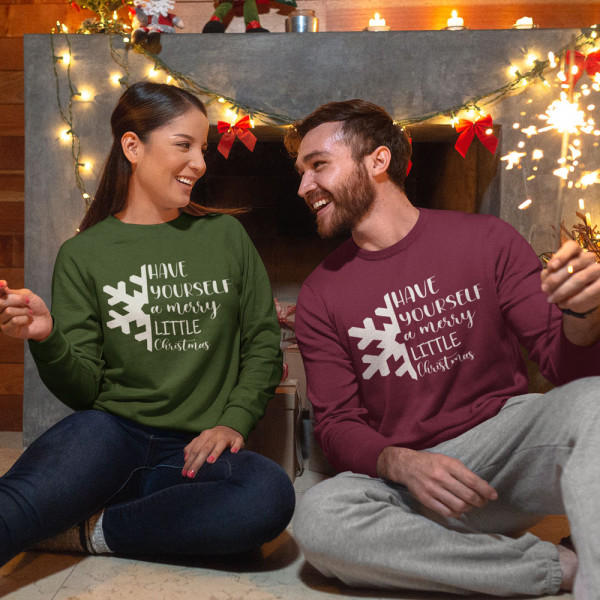 Sweatshirt set "Have yourself a merry little Christmas" (without hood) Sweatshirt set "Have yourself a merry little Christmas" (without hood)