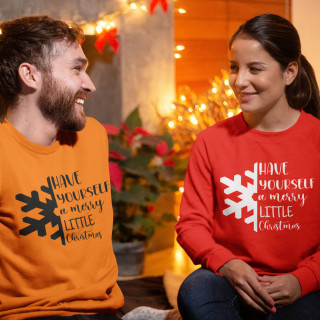 Sweatshirt set "Have yourself a merry little Christmas" (without hood)
