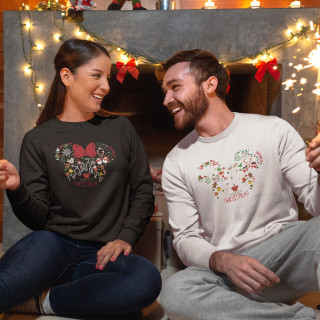 Sweatshirt set "Minnie and Mickey Christmas" (without hood)