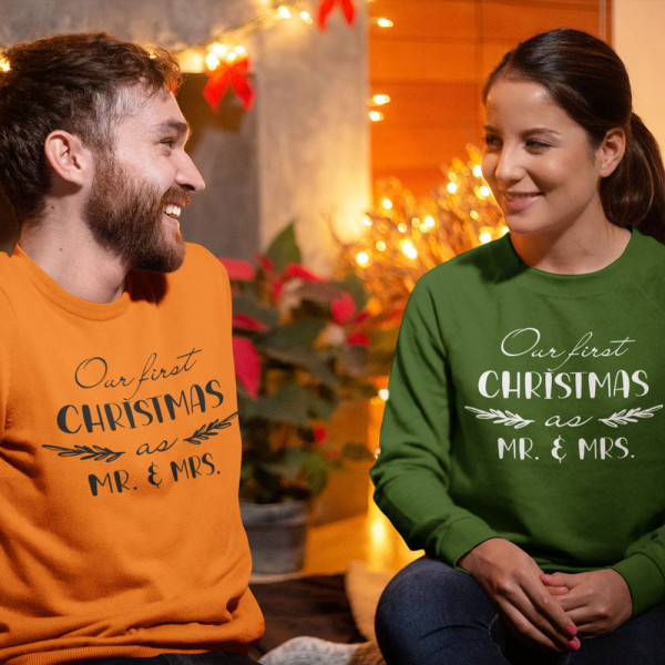 Sweatshirt set "Our first Christmas" (without hood) Sweatshirt set "Our first Christmas" (without hood)