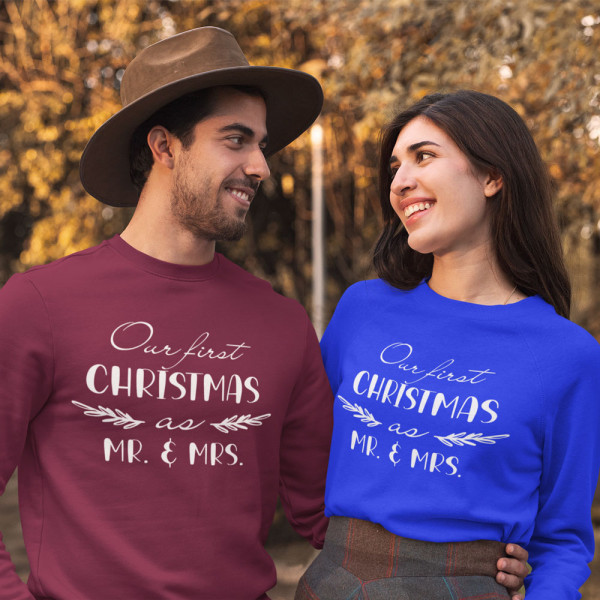 Sweatshirt set "Our first Christmas" (without hood) Sweatshirt set "Our first Christmas" (without hood)
