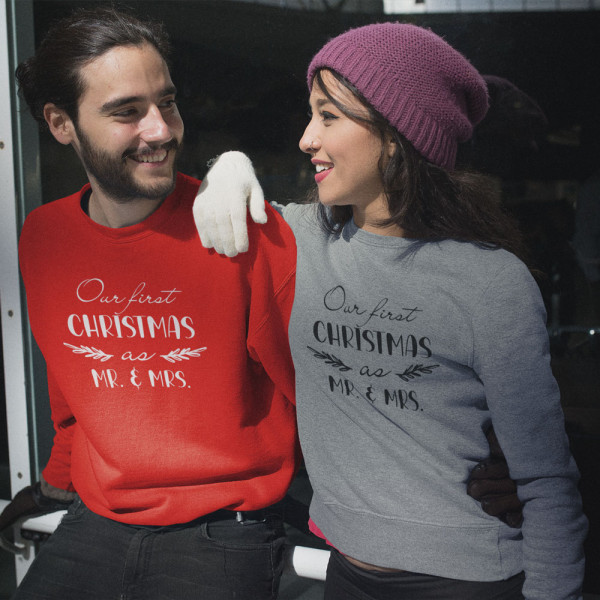 Sweatshirt set "Our first Christmas" (without hood) Sweatshirt set "Our first Christmas" (without hood)