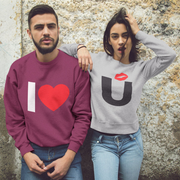 Sweatshirt set "I love you" (without hood) Sweatshirt set "I love you" (without hood)