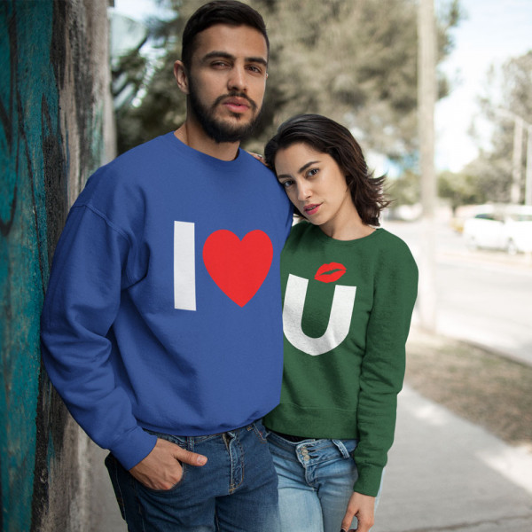 Sweatshirt set "I love you" (without hood) Sweatshirt set "I love you" (without hood)