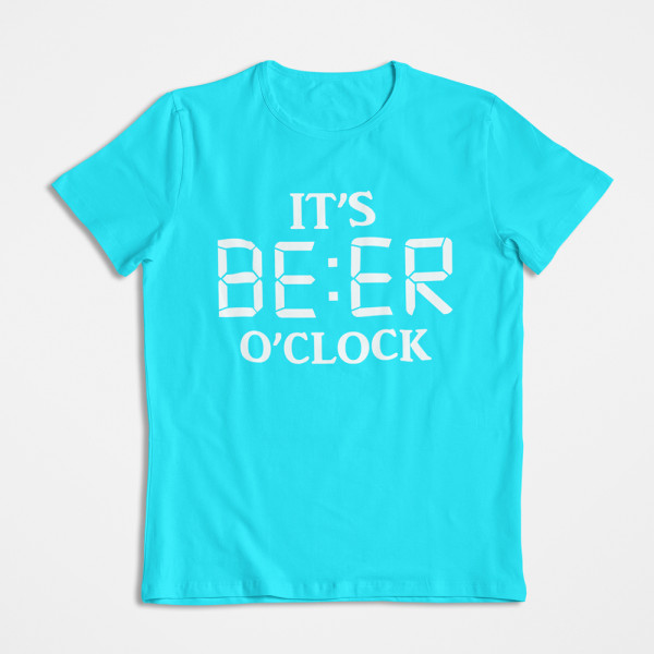 T-shirts "It's beer o'clock"