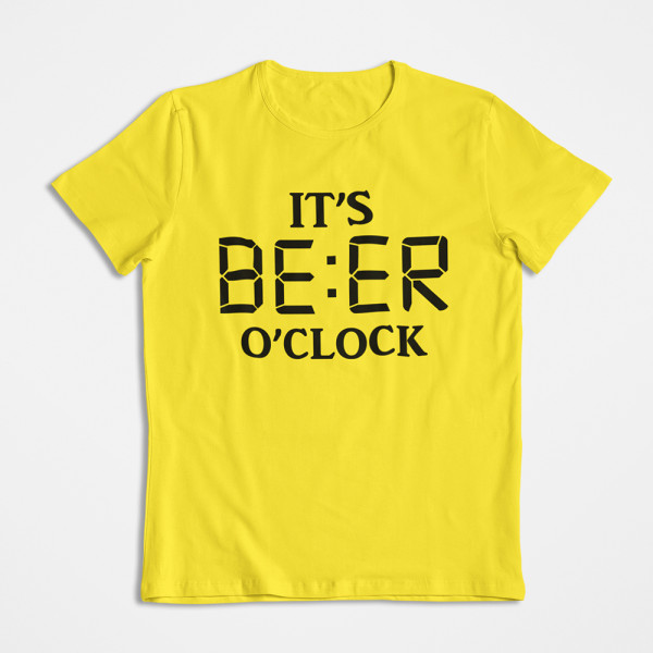 T-shirts "It's beer o'clock"