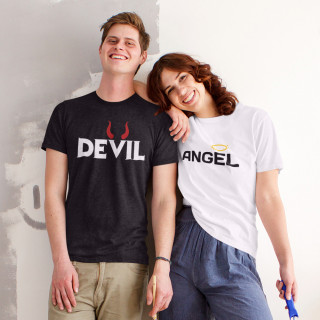 T-shirt set "Angel and Devil"