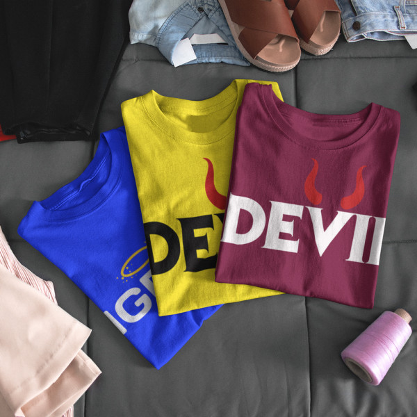 T-shirt set "Angel and Devil" T-shirt set "Angel and Devil"