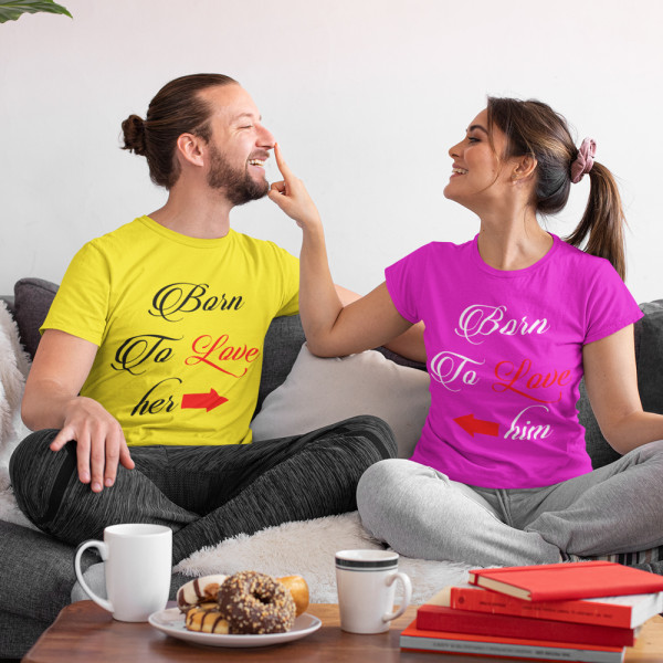 T-shirt set "Born to love" T-shirt set "Born to love"