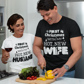 T-shirt set "First family Christmas"