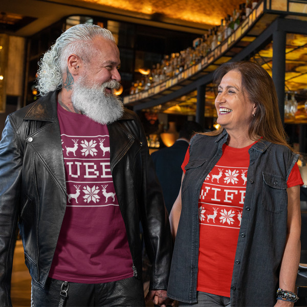 T-shirt set "Hubby and wifey Christmas" T-shirt set "Hubby and wifey Christmas"