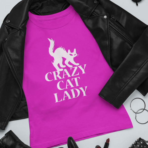 Women's T-shirt "Crazy cat lady"