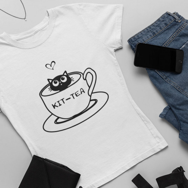 Women's T-shirt "KIT-TEA"