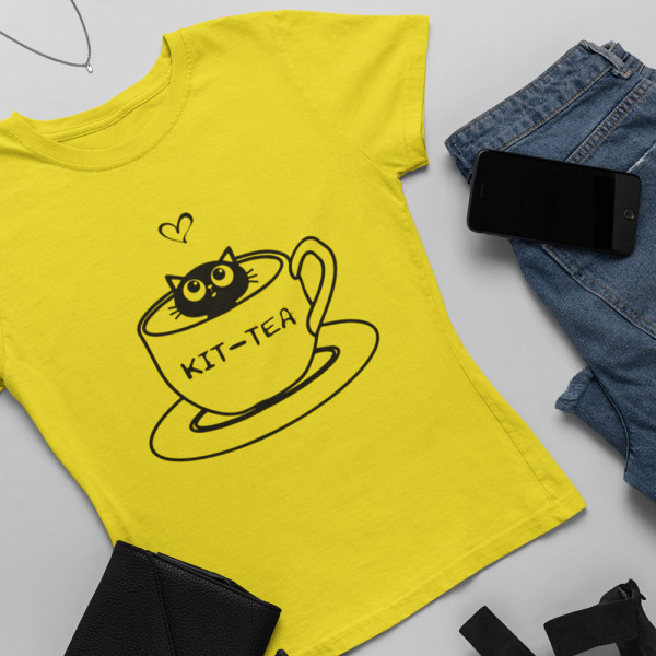 Women's T-shirt "KIT-TEA"