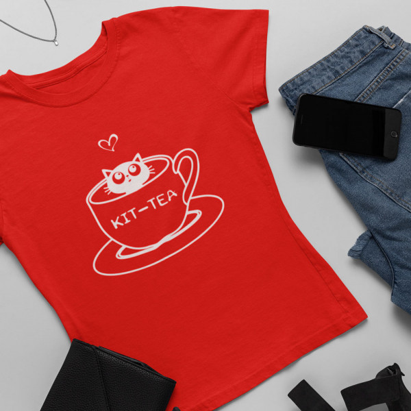 Women's T-shirt "KIT-TEA"