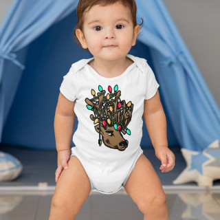 Baby romper "Festive reindeer"