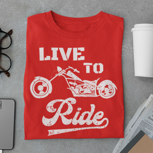 T-shirt "Live to ride"