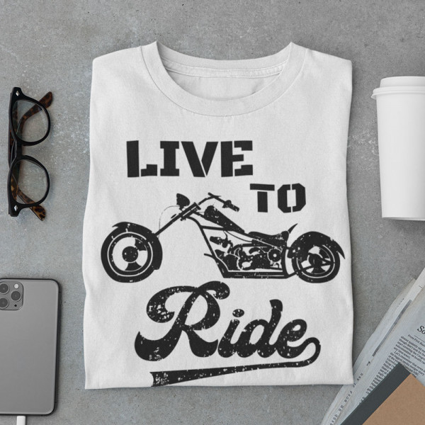 T-shirt "Live to ride"