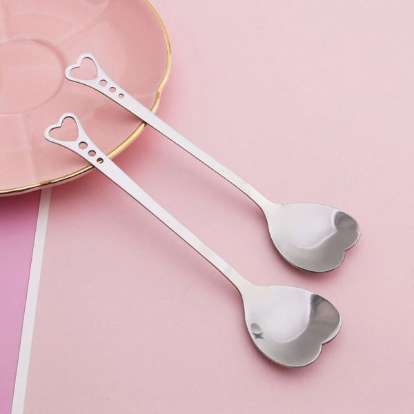 Heart-shaped spoons (2 pcs.) Heart-shaped spoons (2 pcs.)