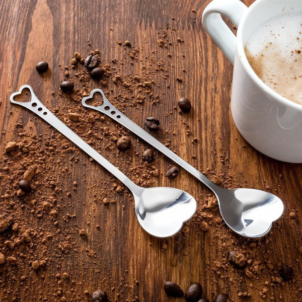 Heart-shaped spoons (2 pcs.) Heart-shaped spoons (2 pcs.)