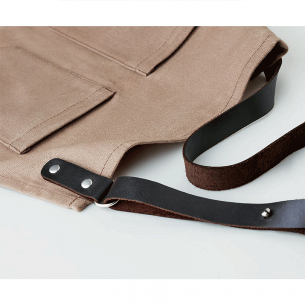 Premium Apron with Leather Elements "CHEF" Premium Apron with Leather Elements "CHEF"