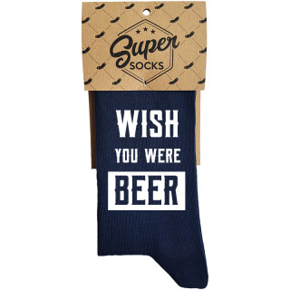 Socks "Wish you were beer"