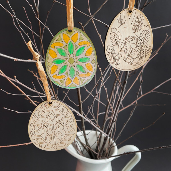 Wooden Easter Eggs "Color Yourself" Wooden Easter Eggs "Color Yourself"