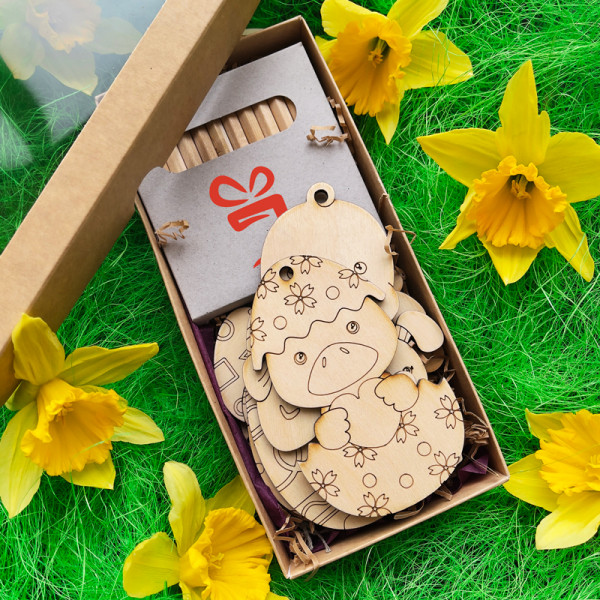 Wooden Easter Toys "Color Yourself" Wooden Easter Toys "Color Yourself"