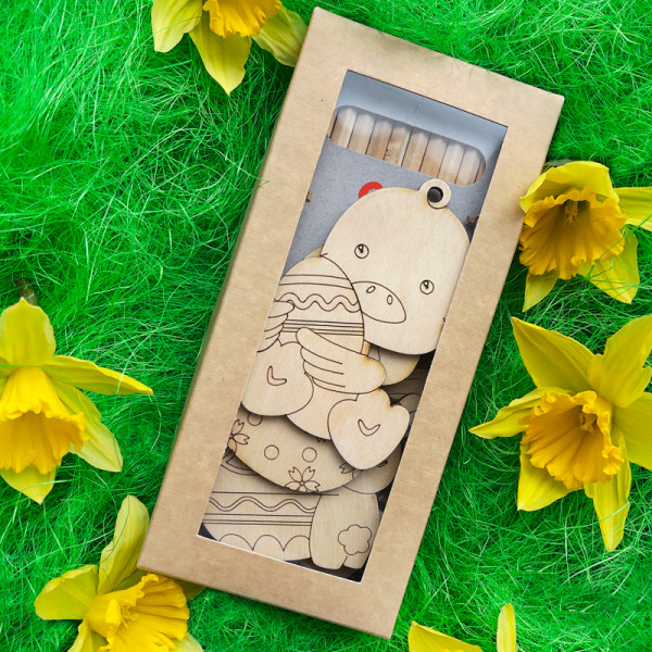 Wooden Easter Toys "Color Yourself" Wooden Easter Toys "Color Yourself"