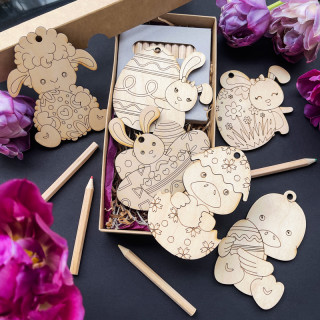 Wooden Easter Toys "Color Yourself"