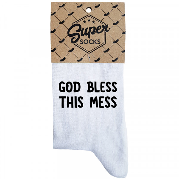 Women's socks „God bless this mess“ Women's socks „God bless this mess“