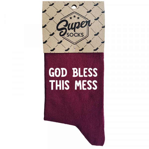 Women's socks „God bless this mess“ Women's socks „God bless this mess“