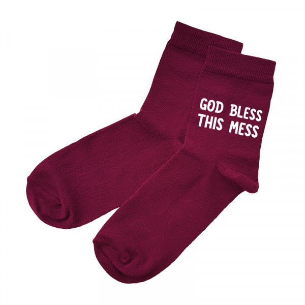 Women's socks „God bless this mess“ Women's socks „God bless this mess“