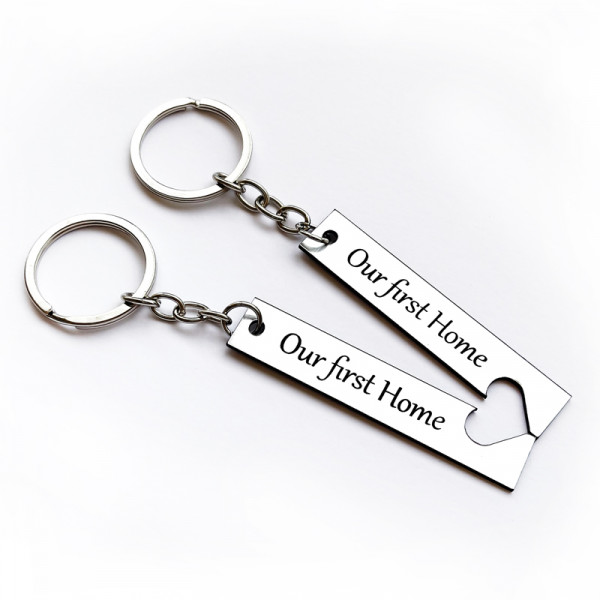 Keychain Set "Our First Home"