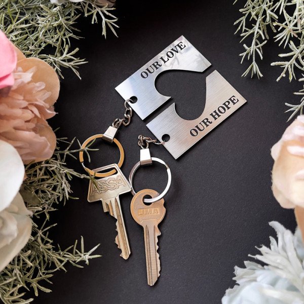 Keychain Set "Our Love, Our Hope" Keychain Set "Our Love, Our Hope"